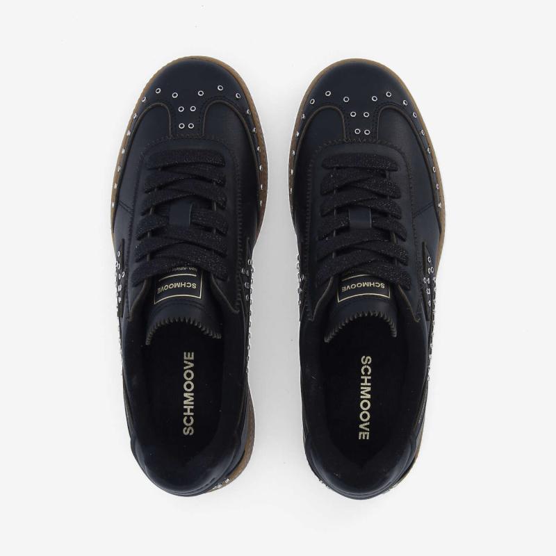 SHEFFIELD STUDS W - NAPPA/STUDS - NOIR/ARGENT